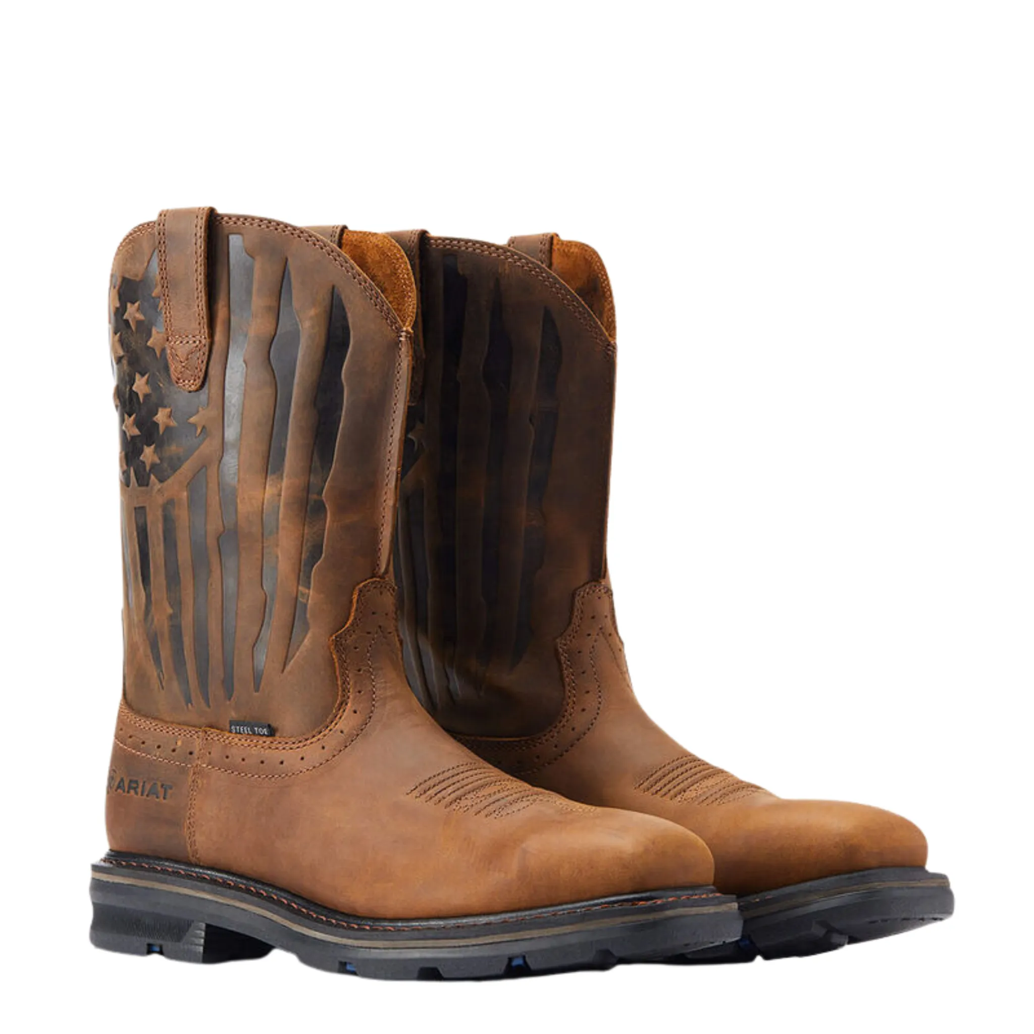 ARIAT MEN'S SIERRA SHOCK SHIELD PATRIOT STEEL TOE WORK BOOT - 10044426