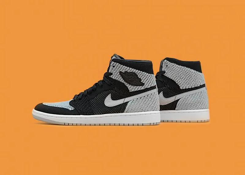 JORDAN - Men - Air Jordan 1 Retro High Flyknit - Black/Wolf Grey