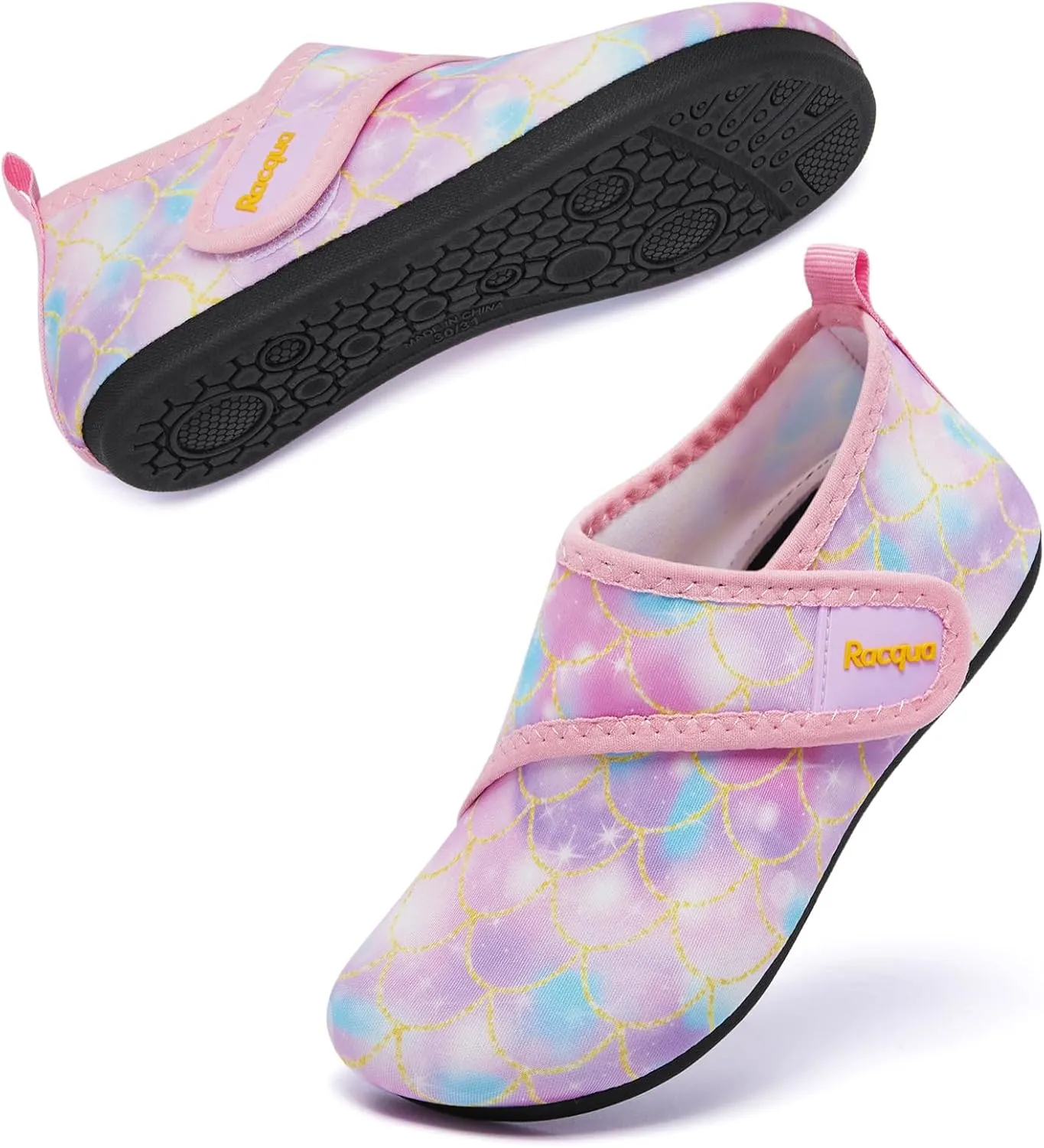 Racqua Toddler Kids Water Shoes Lightweight Swim Shoes Quick Dry Aqua Shoes Beach Pool for Boy's Girl's (Toddler/Little/Big Kid)