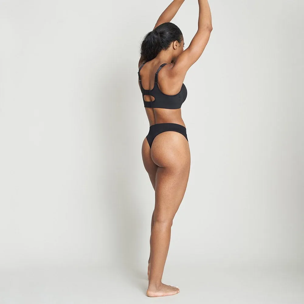 Women's Running Thong - Black